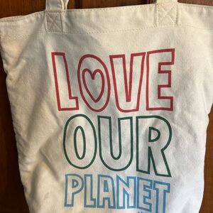 Aeropostale Cream Canvas Tote